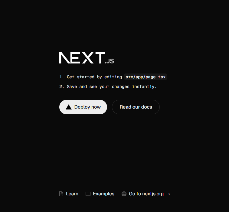 「Next.jsの表示画面